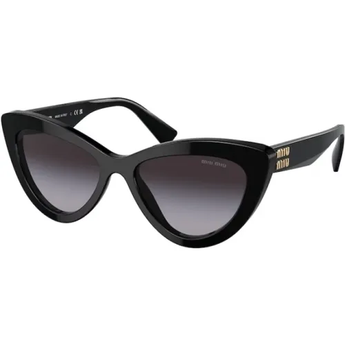 Stilvolle Sonnenbrille schwarzer Rahmen - Miu Miu - Modalova