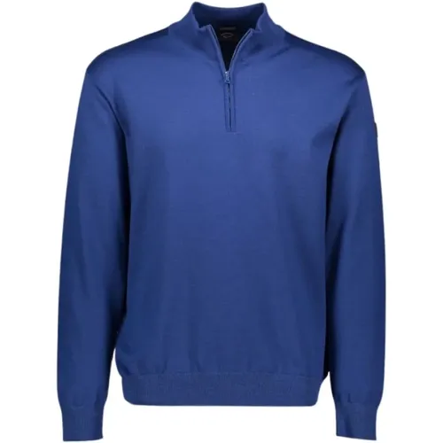 Sweatshirt with zipper , male, Sizes: XL - PAUL & SHARK - Modalova