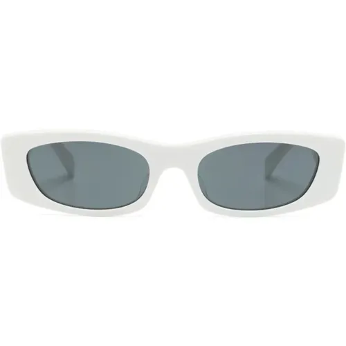 Weiße Sonnenbrille für den täglichen Gebrauch , Damen, Größe: 55 MM - Celine - Modalova