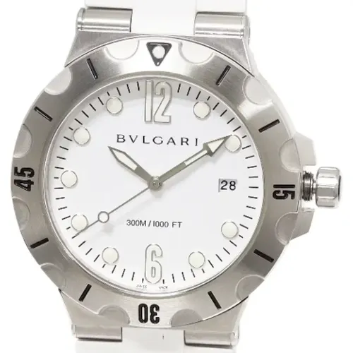 Pre-owned Watches, male, , Size: ONE SIZE Pre-owned Stainless Steel watches - Bvlgari Vintage - Modalova