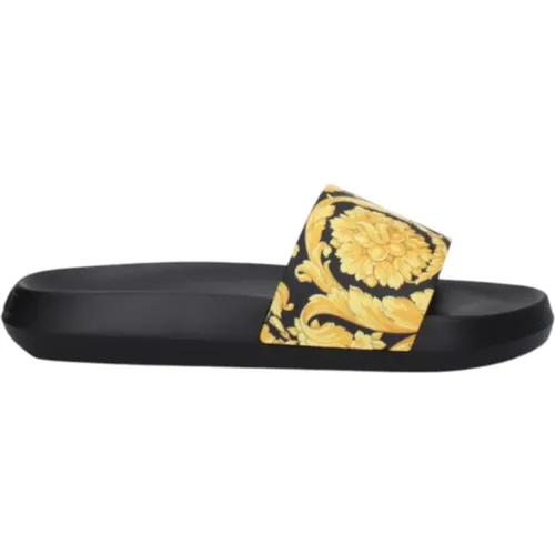 Sliders, male, , Size: 10 US Barocco Slides - Versace - Modalova