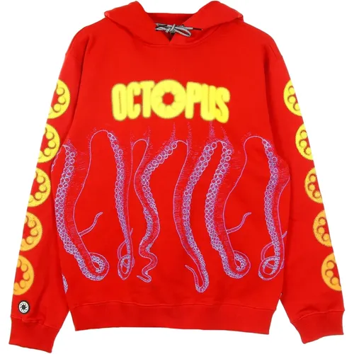 Hoodies, male, , Size: L Lightweight Hoodie Sweatshirt - Octopus - Modalova