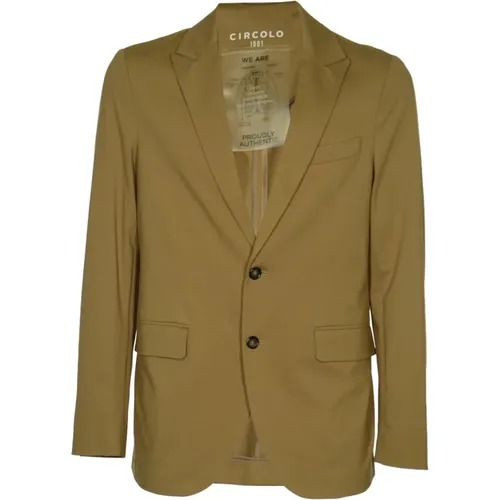 Premium Peak Lapel Jersey Jackets , male, Sizes: M, L, 2XL, XL - Circolo 1901 - Modalova