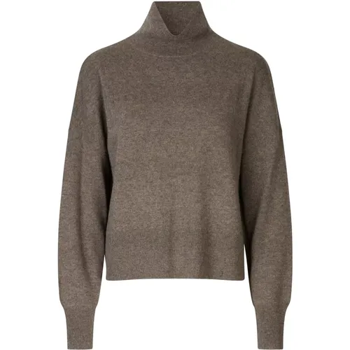 Turtlenecks, female, , Size: M Turtle Neck Sweater in Crocodile - Samsøe Samsøe - Modalova