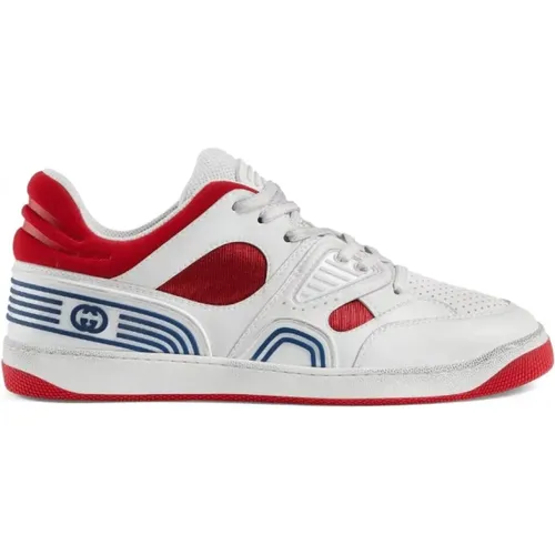 Basket lace-up sneakers , male, Sizes: 6 UK, 8 UK, 10 UK, 9 1/2 UK, 8 1/2 UK, 5 UK - Gucci - Modalova