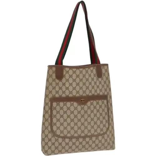 Pre-owned Tote Bags, female, , Size: ONE SIZE Pre-owned Leather handbags - Gucci Vintage - Modalova