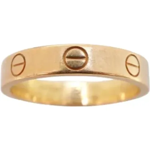 Pre-owned Rose Gold rings , female, Sizes: ONE SIZE - Cartier Vintage - Modalova