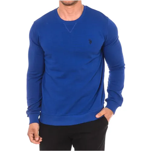 Round Neck Sweatshirt , male, Sizes: 4XL, 3XL, S, L, 2XL - U.s. Polo Assn. - Modalova