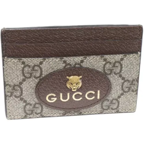 Pre-owned Wallets, female, , Size: ONE SIZE Pre-owned Canvas wallets - Gucci Vintage - Modalova