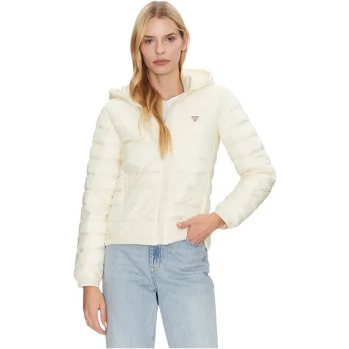 Winter Jackets, female, , Size: XS Lightweight Nylon Parka Jacket - Guess - Modalova