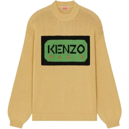 Round-neck Knitwear, male, , Size: XS Round-Neck Knitwear Sweater for Men - Kenzo - Modalova