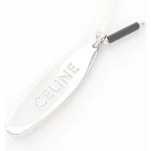 Pre-owned Jewellery, male, , Size: ONE SIZE Pre-owned Stainless Steel necklaces - Celine Vintage - Modalova