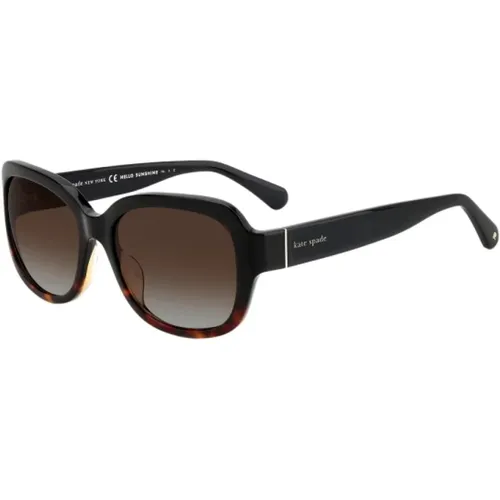 Schwarze Acetat Damen Sonnenbrille - Kate Spade - Modalova