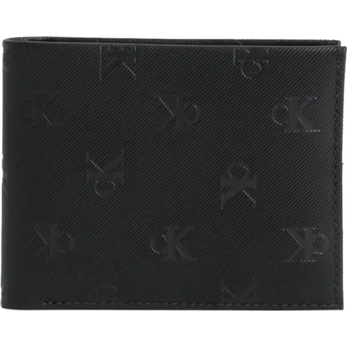 Wallets & Cardholders, male, , Size: ONE SIZE Textured Twill Wallet for Men - Calvin Klein - Modalova