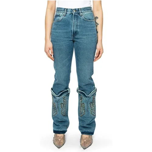 Vintage Mini Cowboy Cuff Jeans , female, Sizes: W26 - Y/Project - Modalova