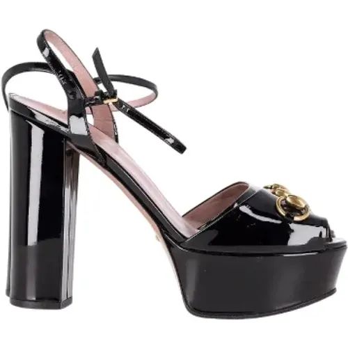 Pre-owned Leather heels , female, Sizes: 6 UK - Gucci Vintage - Modalova
