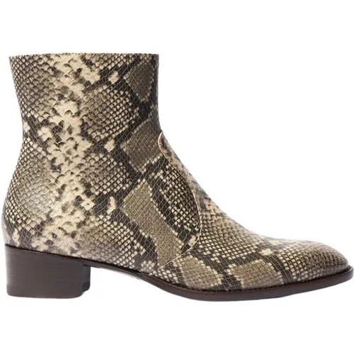 Python Ankle Boots Warren , Herren, Größe: 41 1/2 EU - Scarosso - Modalova
