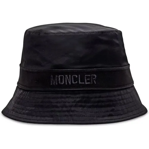 Schwarzer Bucket Cap Damen Accessoires , Damen, Größe: M - Moncler - Modalova