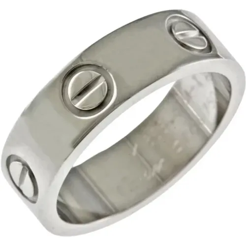 Pre-owned Jewellery, female, , Size: ONE SIZE Pre-owned White Gold rings - Cartier Vintage - Modalova