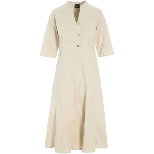 Senmei Dress with Buttons Ivory , female, Sizes: 2XL - Bitte Kai Rand - Modalova