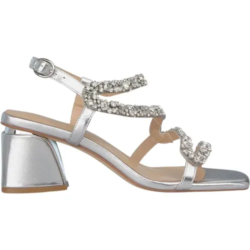 Square toe cross strap sandal , female, Sizes: 3 UK - Alma en Pena - Modalova