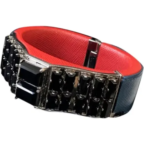 Pre-owned Jewellery, female, , Size: ONE SIZE Pre-owned Leather bracelets - Prada Vintage - Modalova