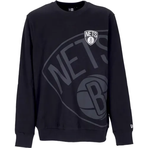 Sweatshirts, male, , Size: L Brooklyn Nets Crewneck Sweatshirt - new era - Modalova