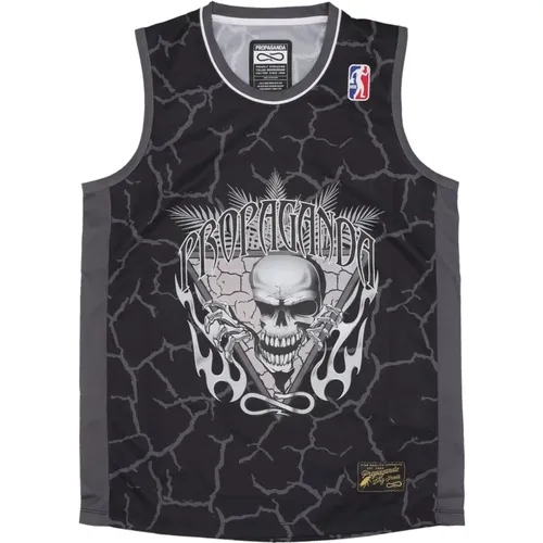 Sportswear, male, , Size: L Basketball Skeleton Tank Top - Propaganda - Modalova