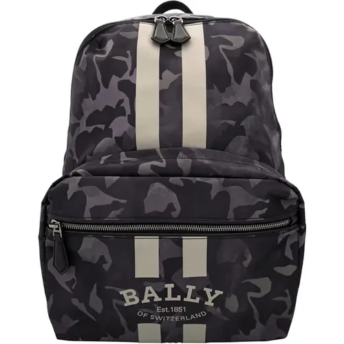 Backpacks, male, , Size: ONE SIZE Logo Nylon Backpack - Bally - Modalova