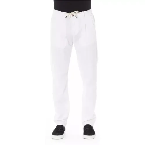 Elegante Weiße Chino Hose , Herren, Größe: W36 - Baldinini - Modalova