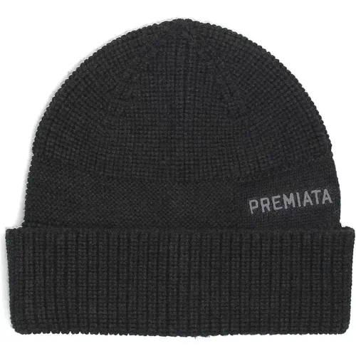 Beanies, male, , Size: ONE SIZE Wool Hat with Logo - Premiata - Modalova