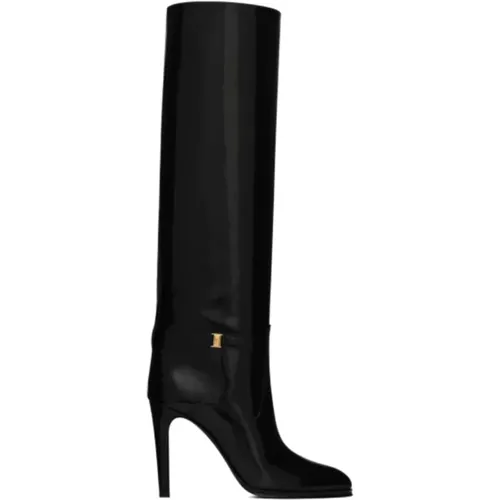 Classic Leather Boot , female, Sizes: 6 UK - Saint Laurent - Modalova
