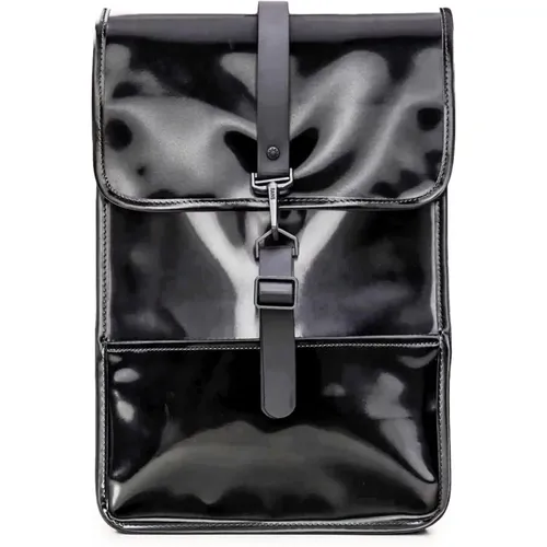 Patent Backpack Waterproof Laptop Compartment , unisex, Sizes: ONE SIZE - Rains - Modalova