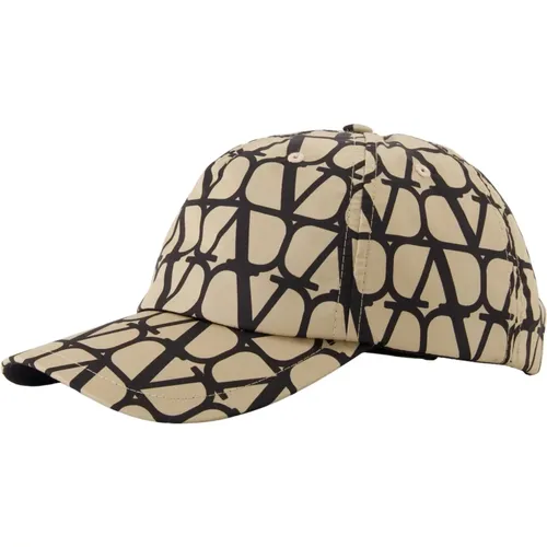 Caps, male, , Size: 57 CM Eyelet Nylon Cap Iconographer - Valentino Garavani - Modalova