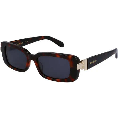 Stylish Sunglasses with Dark Grey Lenses , unisex, Sizes: 52 MM - Salvatore Ferragamo - Modalova