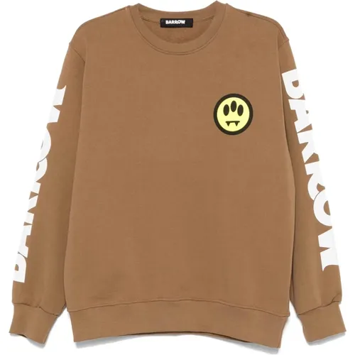 Smile Logo Pullover , Herren, Größe: L - BARROW - Modalova