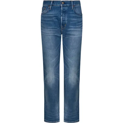 Jeans with Front Buttons Closure , male, Sizes: W31, W38, W32 - Tom Ford - Modalova