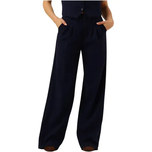 Elegante Navy Pantalon , Damen, Größe: 2XL - Notre-v - Modalova