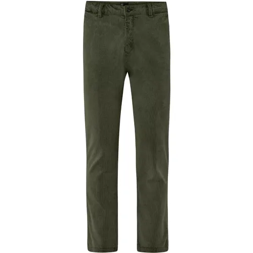 Chinos, male, , Size: W33 Acid Washed Corduroy Chino Pants - BomBoogie - Modalova