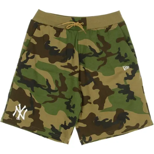Casual Shorts, male, , Size: S Men's Tracksuit Pants Camo Jersey - new era - Modalova