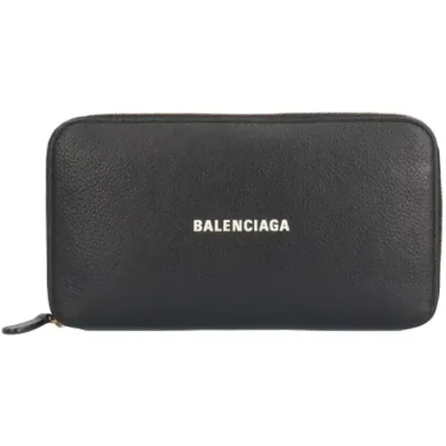 Pre-owned Leather wallets , female, Sizes: ONE SIZE - Balenciaga Vintage - Modalova