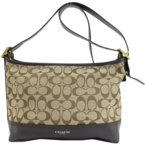 Pre-owned Cross Body Bags, female, , Size: ONE SIZE Pre-owned Canvas shoulder-bags - Coach Pre-owned - Modalova