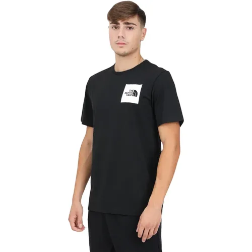 Feines Schwarzes Kurzarm-T-Shirt , Herren, Größe: S - The North Face - Modalova