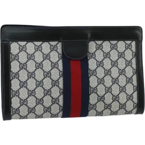 Pre-owned Clutches, female, , Size: ONE SIZE Pre-owned Canvas clutches - Gucci Vintage - Modalova