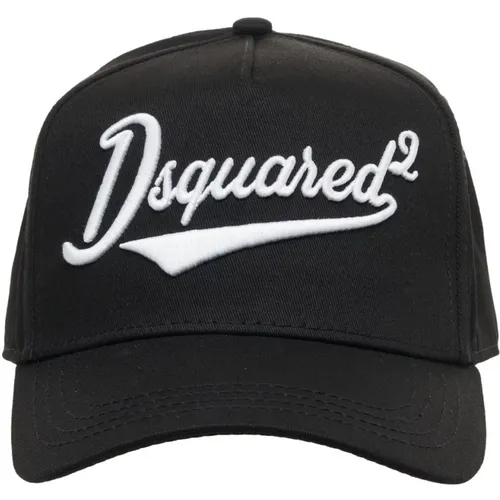 Caps, male, , Size: ONE SIZE Baseball Cap Logo Design Adjustable - Dsquared2 - Modalova