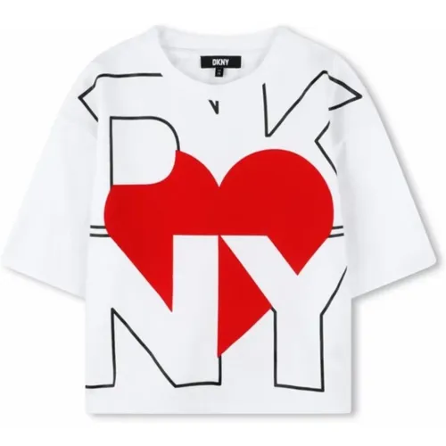 Kinder Weißes T-Shirt DKNY - DKNY - Modalova