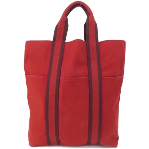 Pre-owned Tote Bags, female, , Size: ONE SIZE Pre-owned Canvas handbags - Hermès Vintage - Modalova