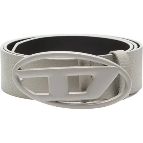 Leather Belt with Buckle , male, Sizes: 95 CM - Diesel - Modalova