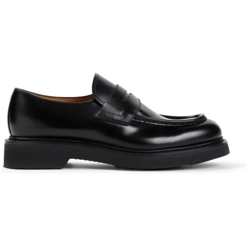 Loafers, male, , Size: 10 1/2 US Lynton Classic Leather Shoes - Church's - Modalova