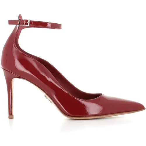 Bordeaux Lackleder High Heels , Damen, Größe: 39 EU - Sergio Levantesi - Modalova